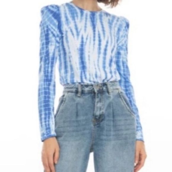 Generation Love Josephine Indigo Tie Dye Top - Picture 1 of 16